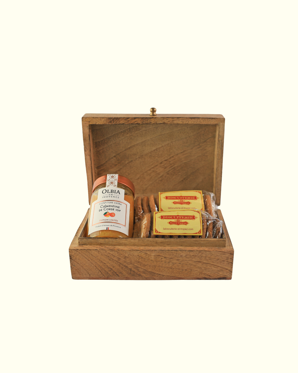 Coffret prestige Provence avec spécialités locales : confiture et sablés artisanaux