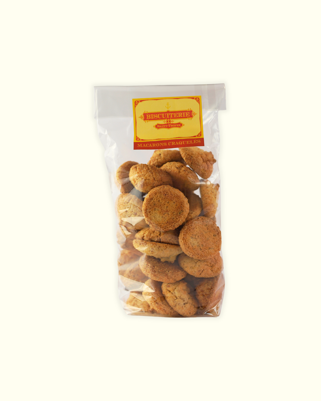 Macarons craquelés traditionnels amandes amères, pâtisserie artisanale Provence