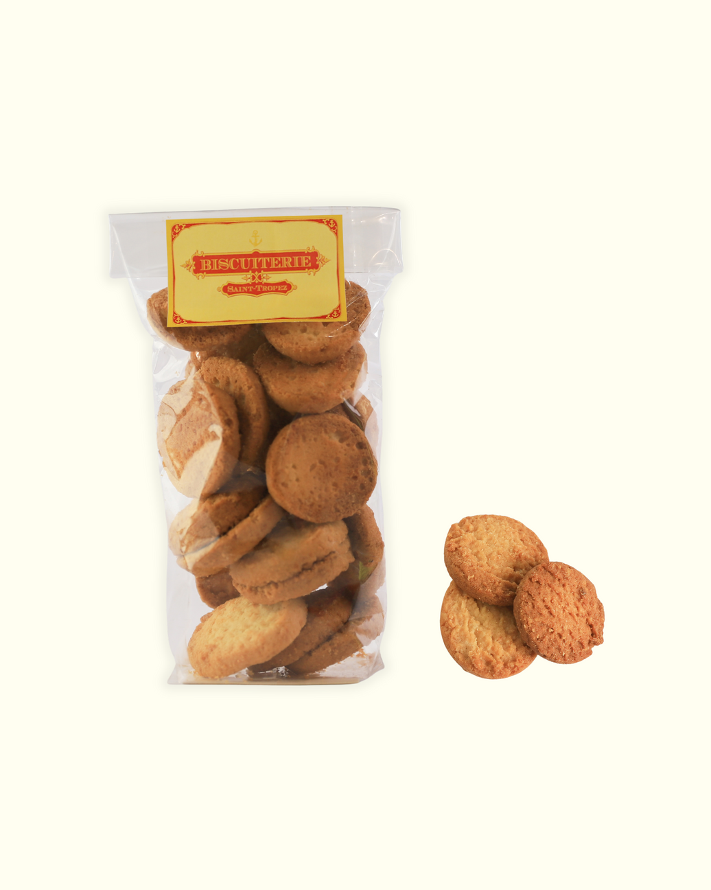 Sablés de Pampelonne artisanaux Saint-Tropez dans boîte cadeau provençale