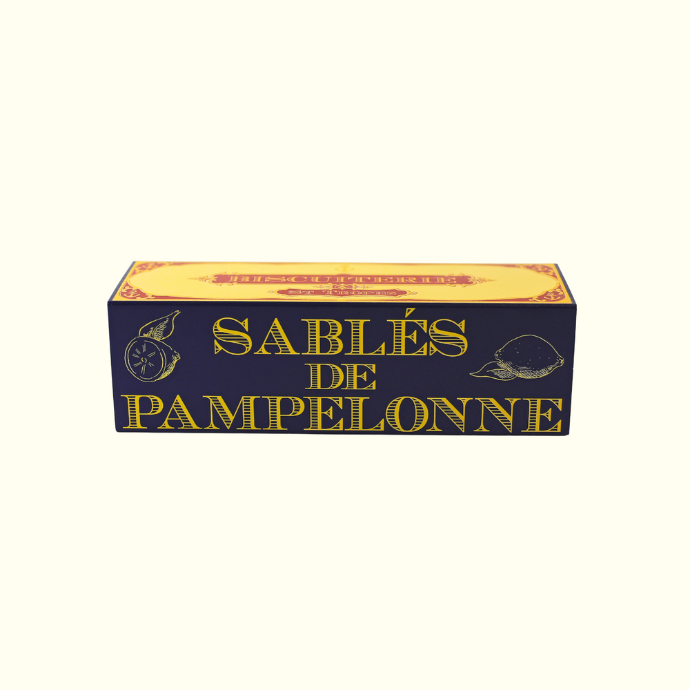 Sablés de Pampelonne artisanaux Saint-Tropez dans boîte cadeau provençale