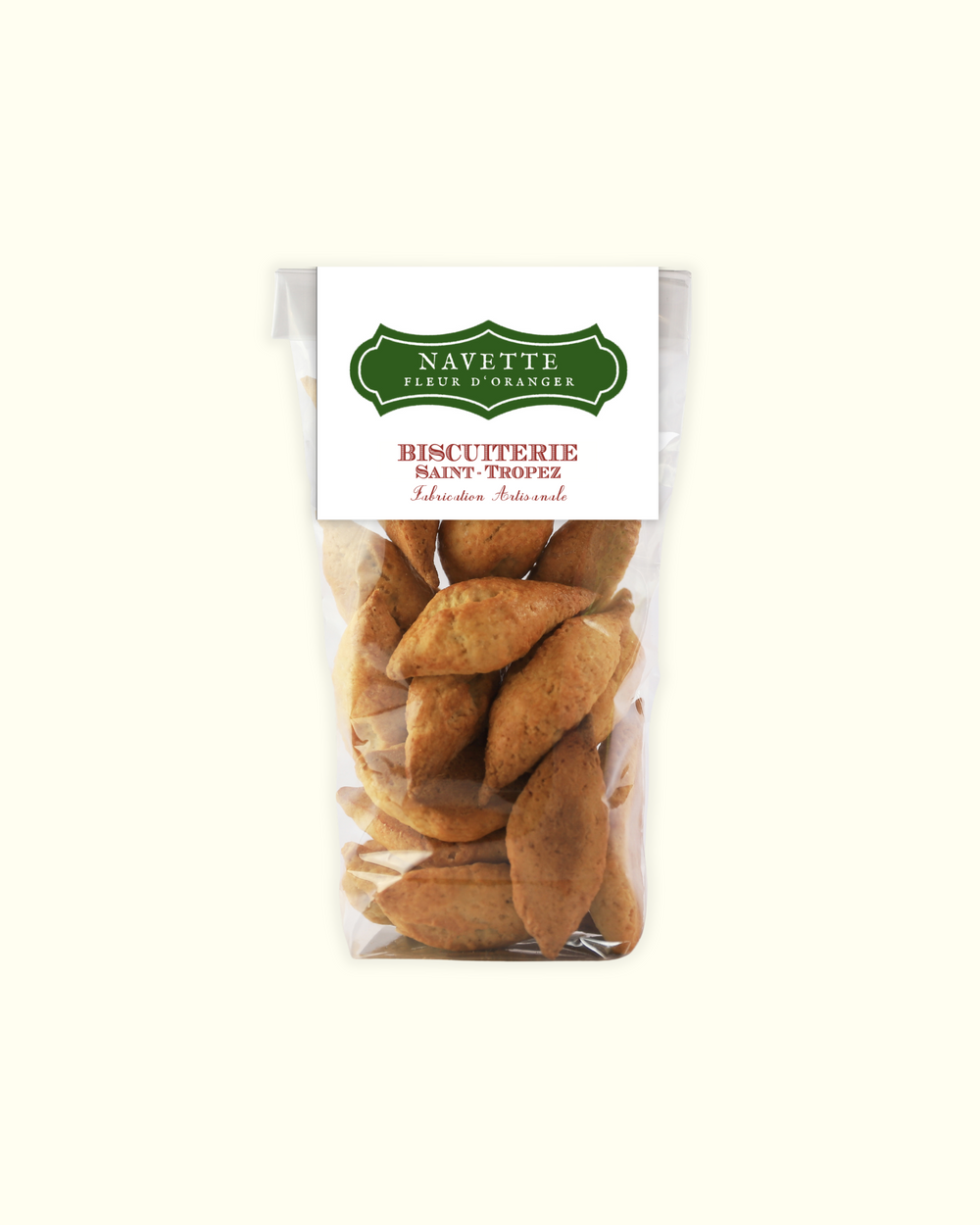 Navettes à la fleur d'oranger forme bateau, spécialité biscuiterie artisanale Provence