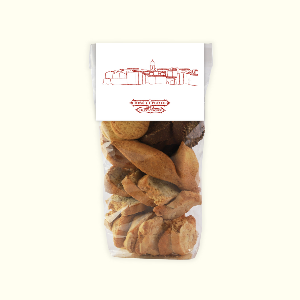 Assortiment biscuits provencaux, spécialité biscuiterie artisanale Saint-Tropez