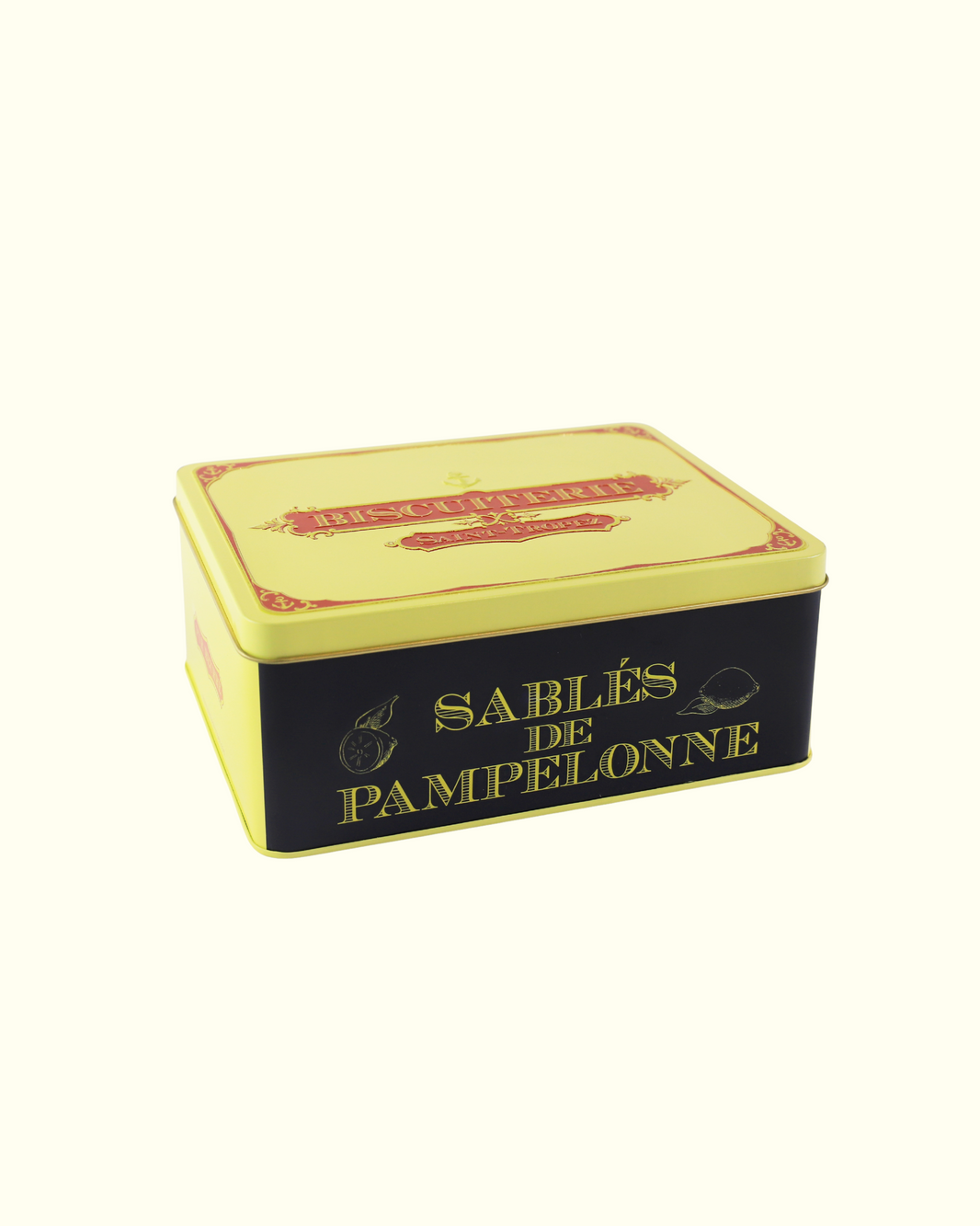 image Coffret cadeau Provence avec assortiment de biscuits dans une boite en metal Biscuiterie Saint-Tropez