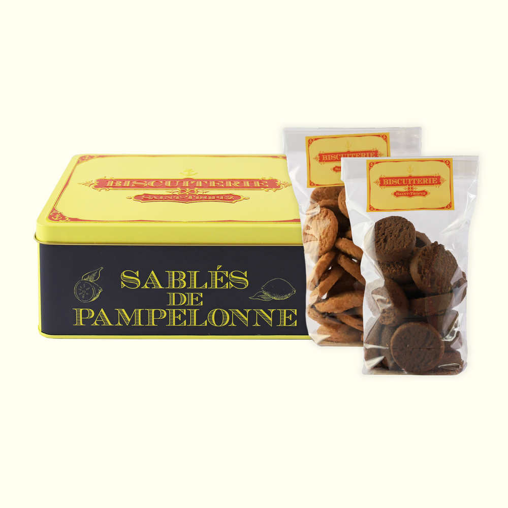 Coffret metal embossé sablés de pampelonne artisanaux de Saint-Tropez