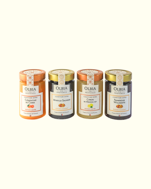 Coffret prestige Provence avec spécialités locales : confiture et biscuits artisanaux
