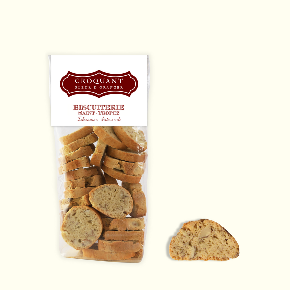 Biscuits aux amandes et fleur d'oranger  de Provence faits main, spécialité biscuiterie Saint-Tropez