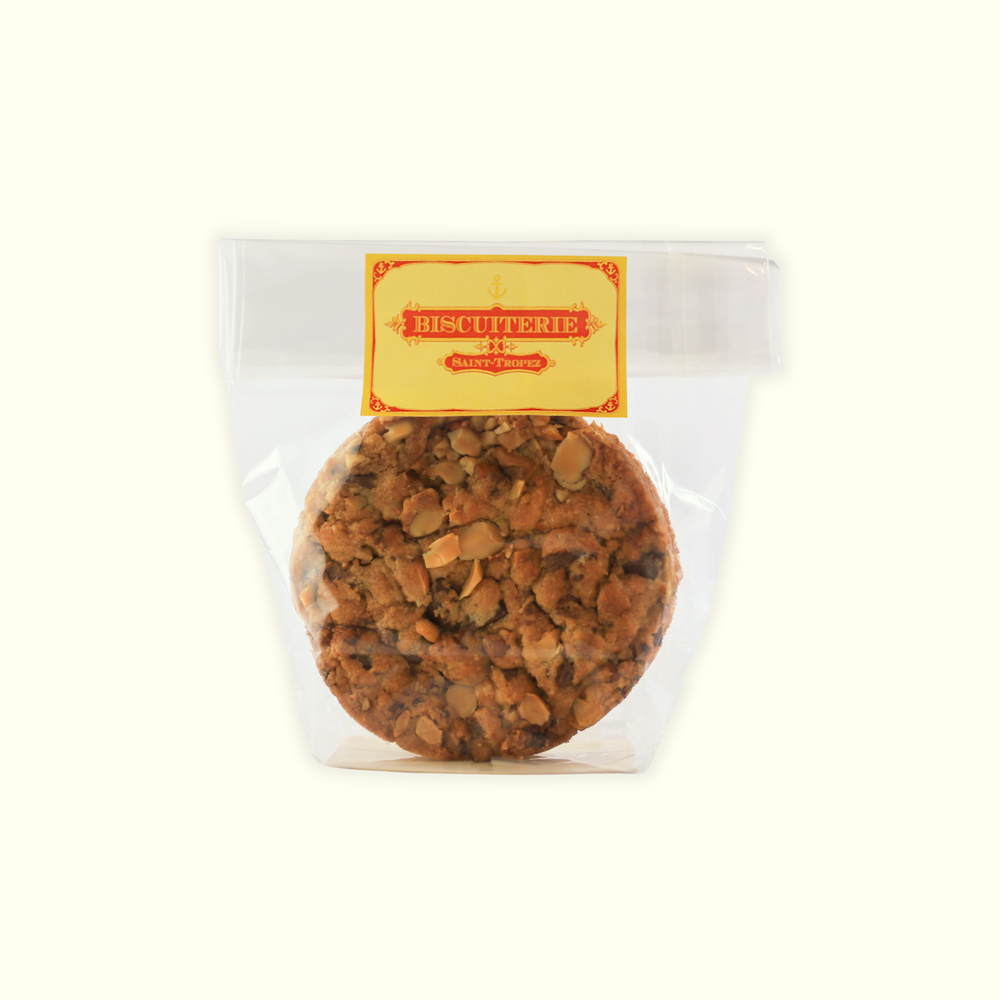 Cookie artisanal Saint-Tropez aux amandes et pépites de chocolat, biscuit fait main Provence
