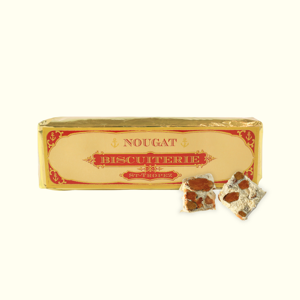 Nougat artisanal Saint-Tropez aux amandes et agrumes confits, spécialité provençale faite main