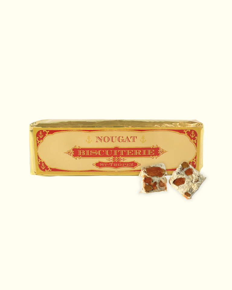 Nougat artisanal Saint-Tropez aux amandes et agrumes confits, spécialité provençale faite main