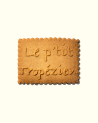 Biscuits traditionnels français Saint-Tropez en boîte pêcheur, spécialité artisanale inspirée des marins