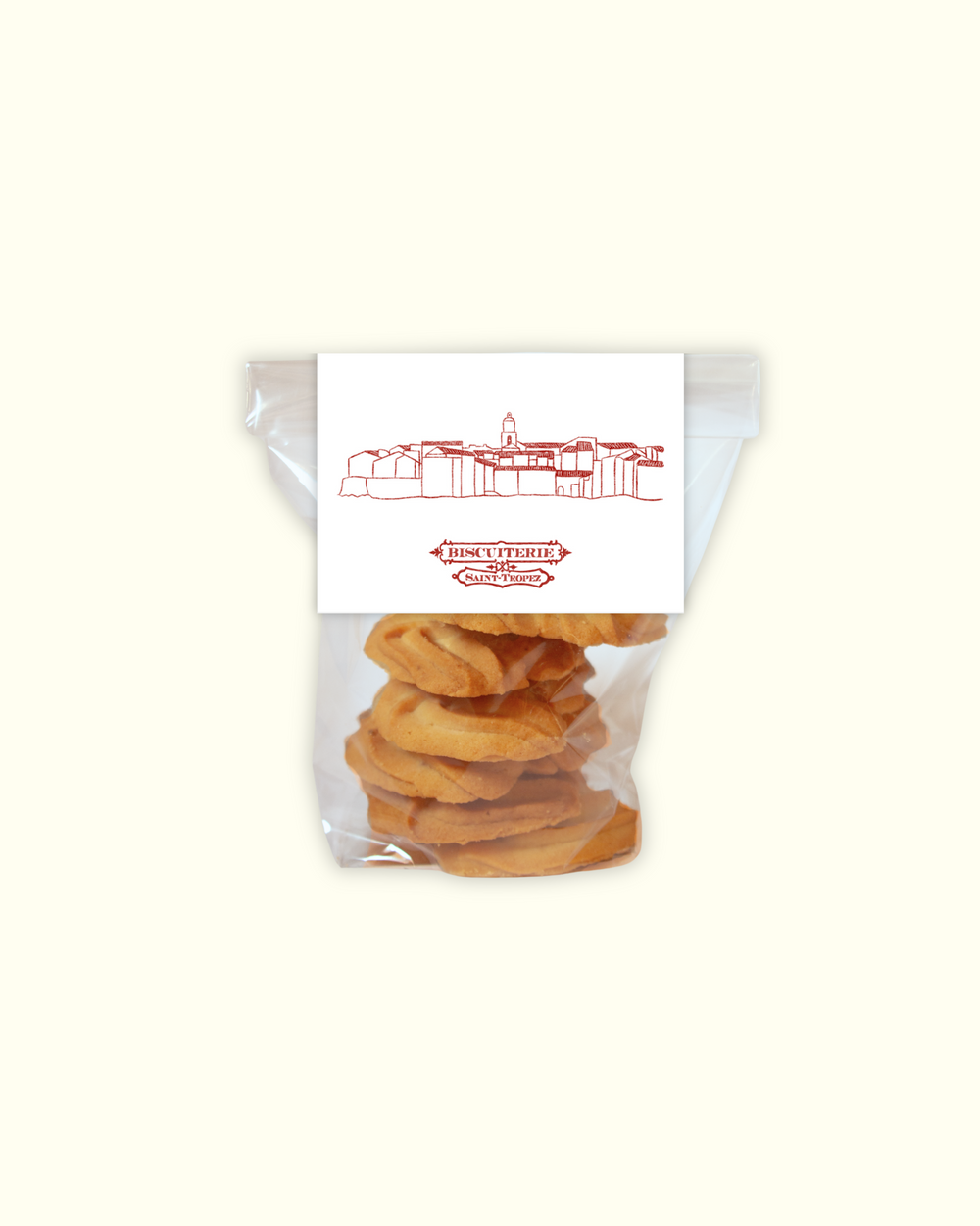 Biscuits spritz viennois Saint-Tropez, sablés au beurre forme zigzag faits main